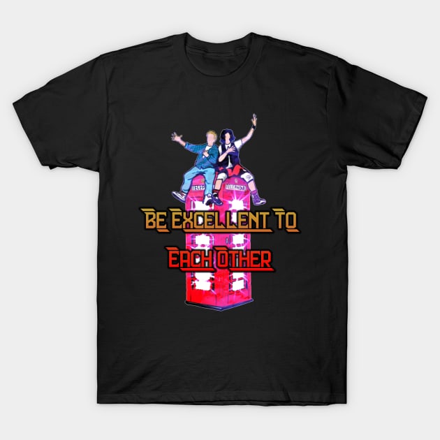 Bill & Ted Be Excellent T-Shirt by laurelsart2014